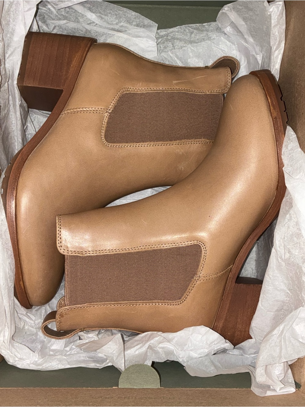 NEW Nisolo Ana Go To Heeled Boot in Almond For Women's Size 7